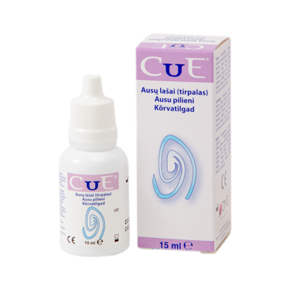 Cue® otoloģiskais šķīdums 15 ml